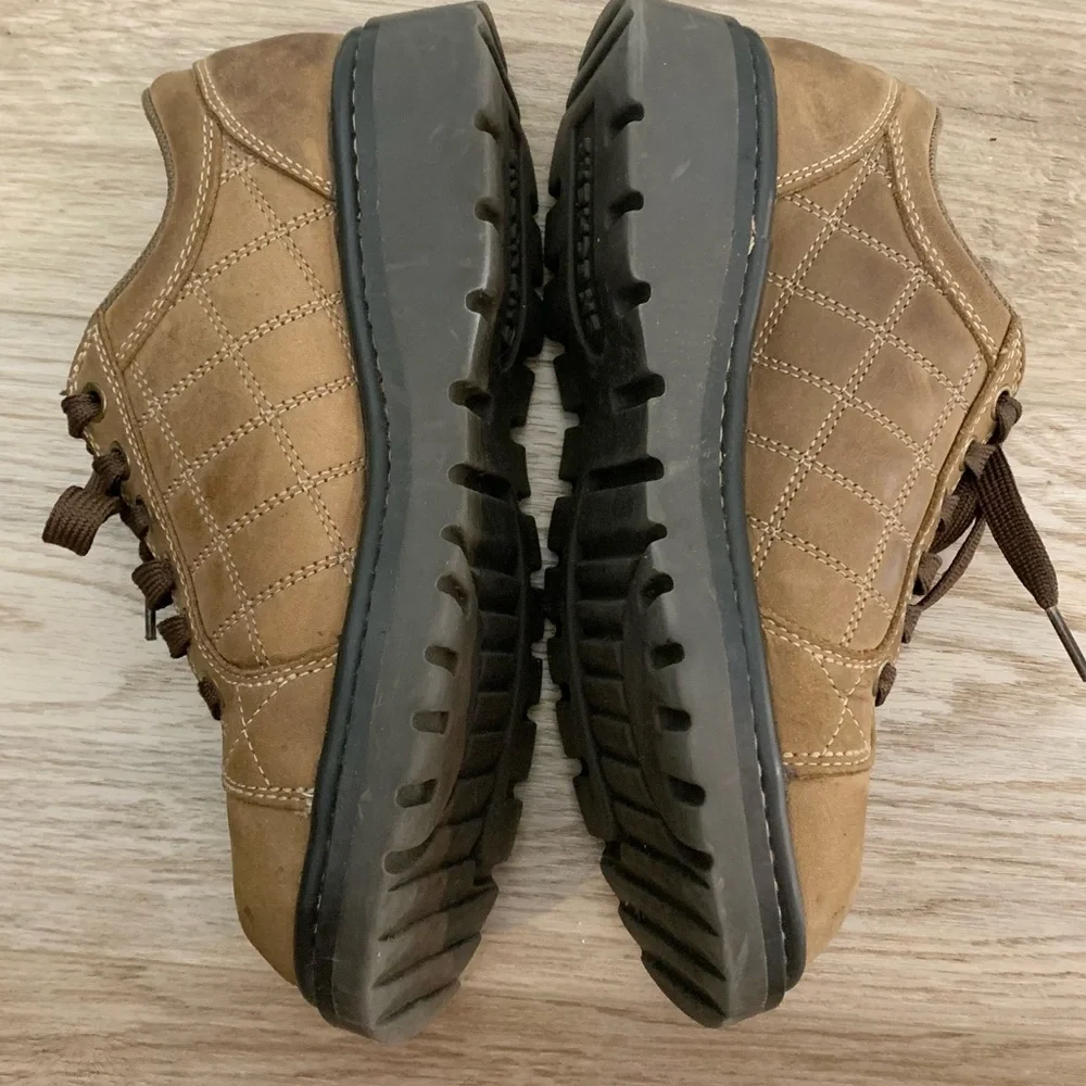 Skechers Y2K Jammers Chunky Oxford Leather Quilted Contrast Shoes 6.5